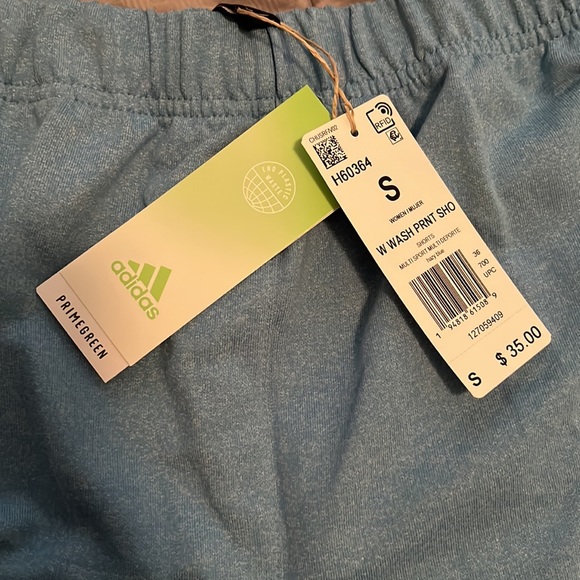 Light blue adidas cloth shorts never worn! - Picture 3 of 4